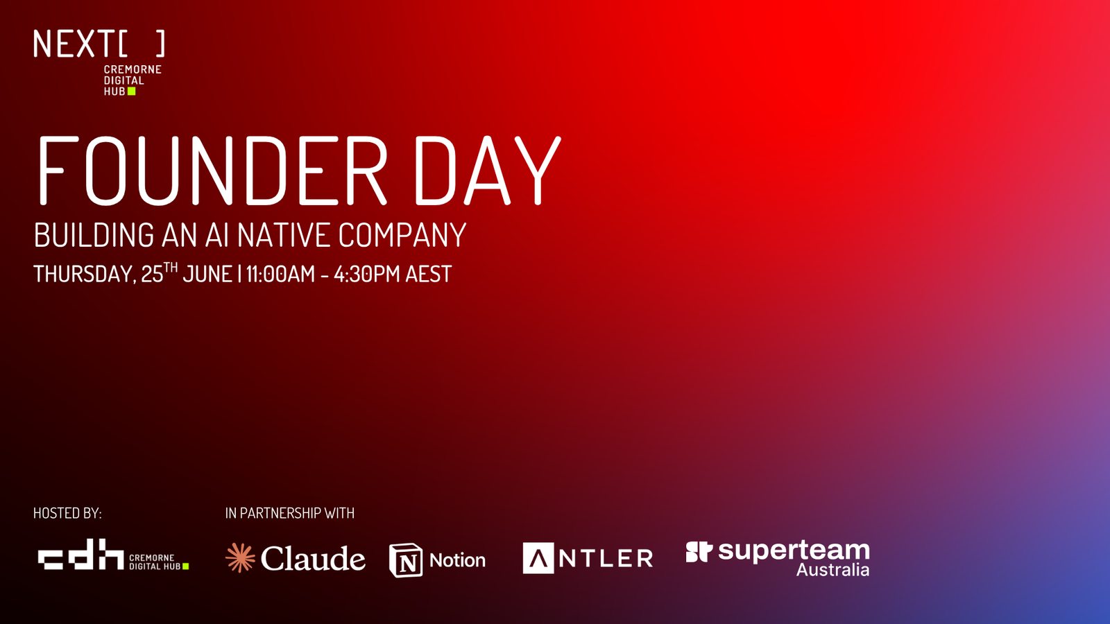 Founder Day is Coming & We're Going AI Native