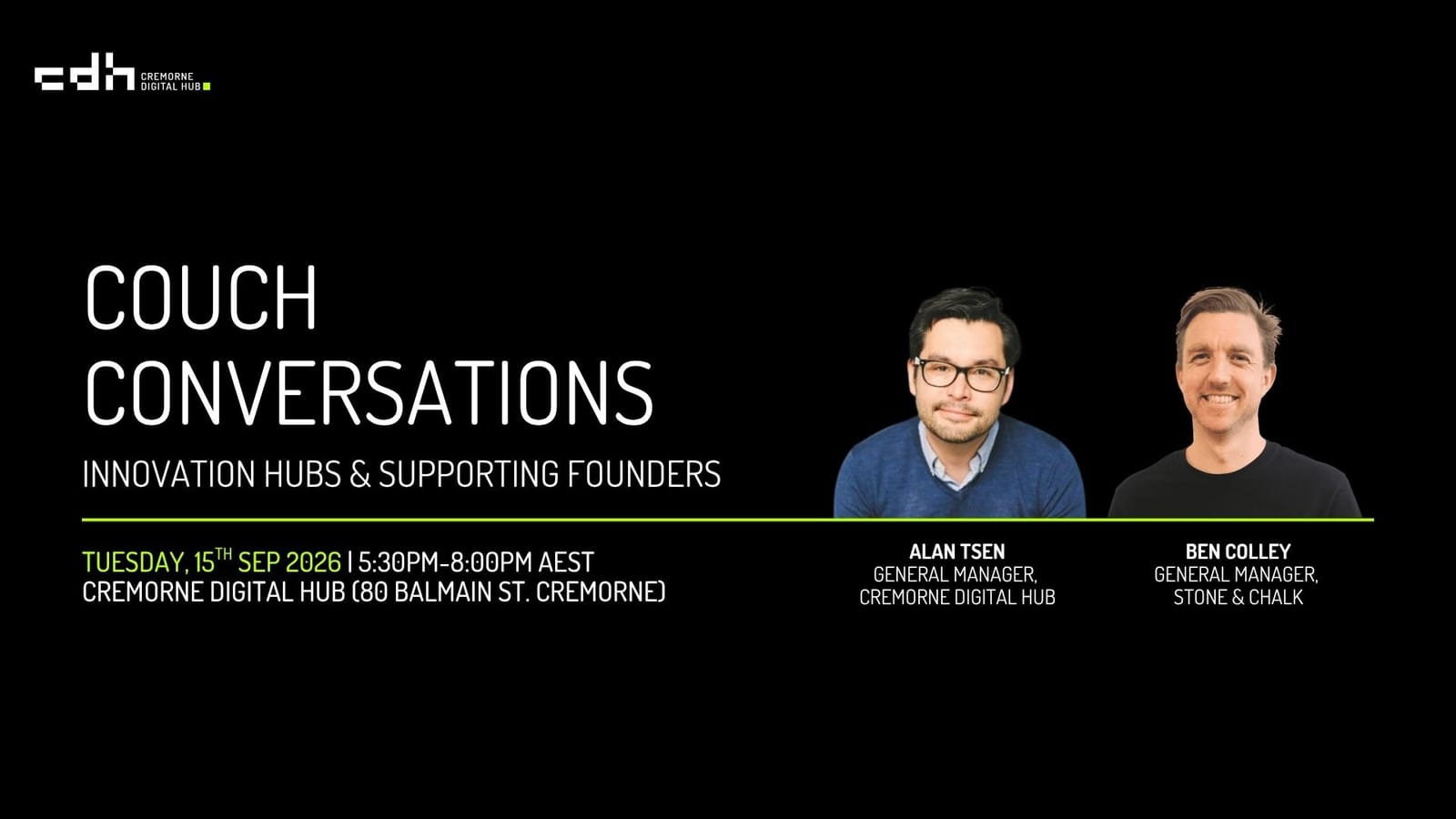 Couch Conversations: Innovation Hubs & Supporting Founders