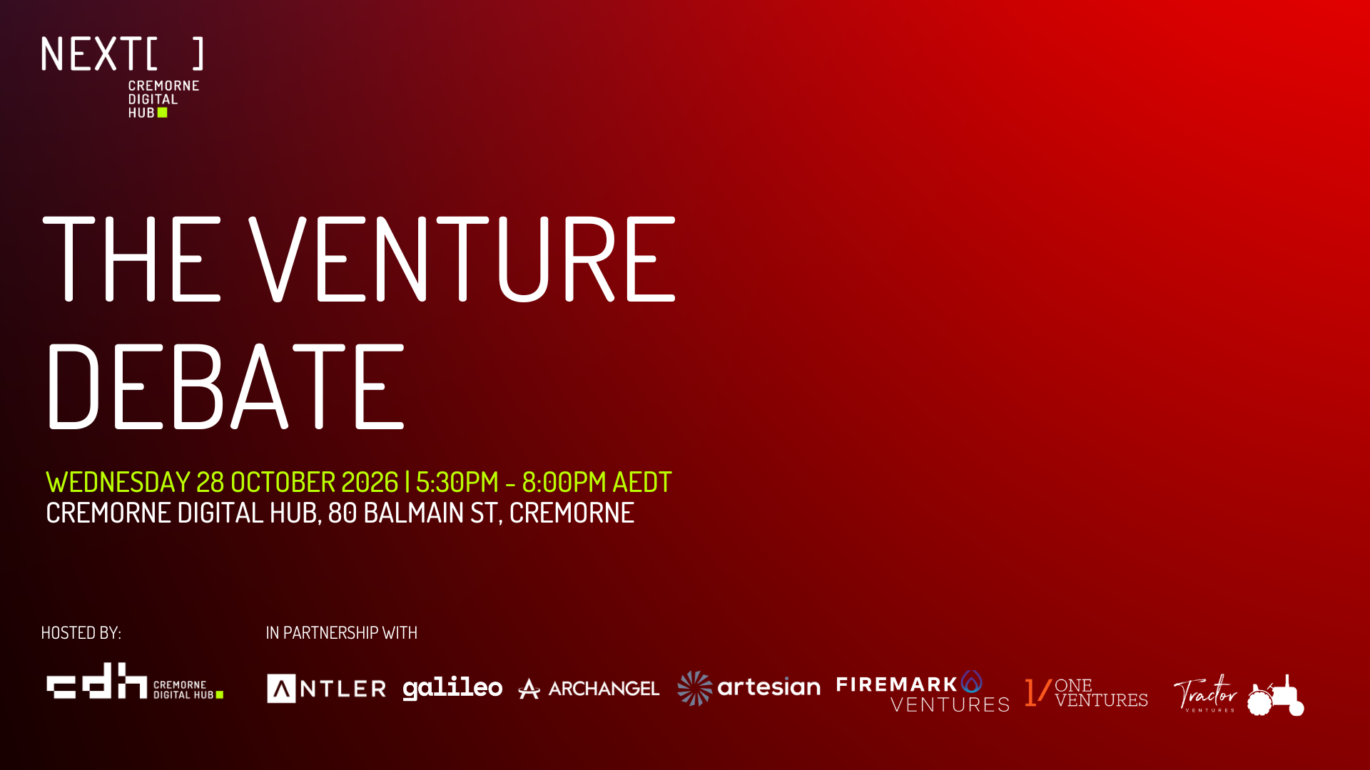 The Venture Debate is on!