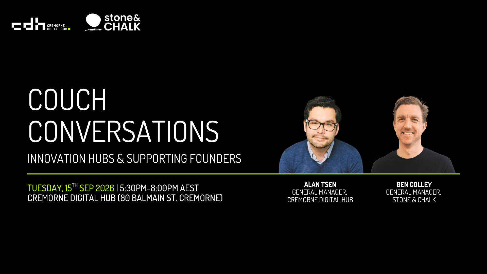 Couch Conversations: Innovation Hubs & Supporting Founders
